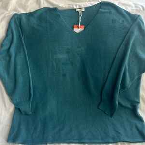 turquoise Ella Moss light weight sweater NWT